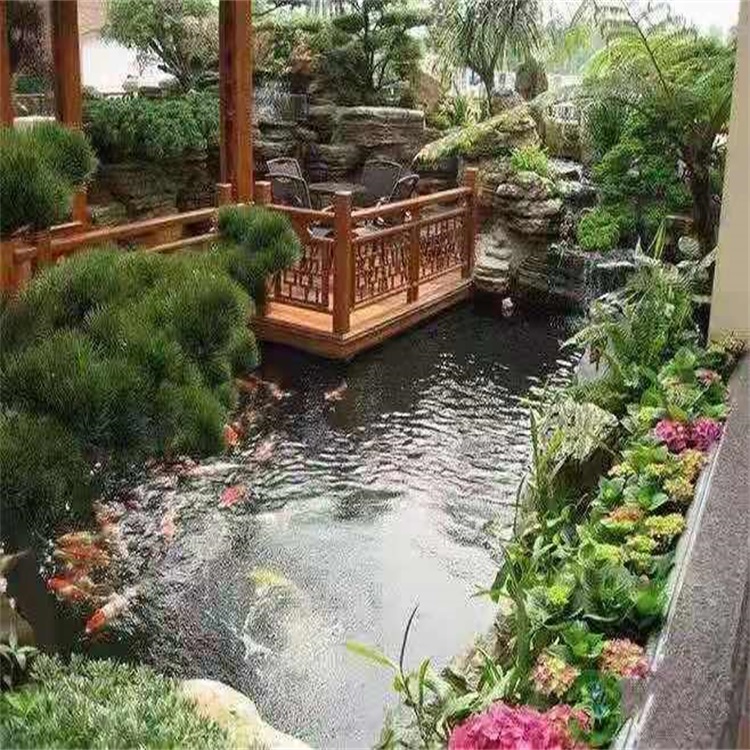 盐田大型庭院假山鱼池景观设计